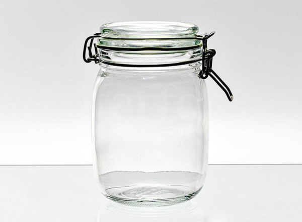 Jar with a lid Transparent KORKEN