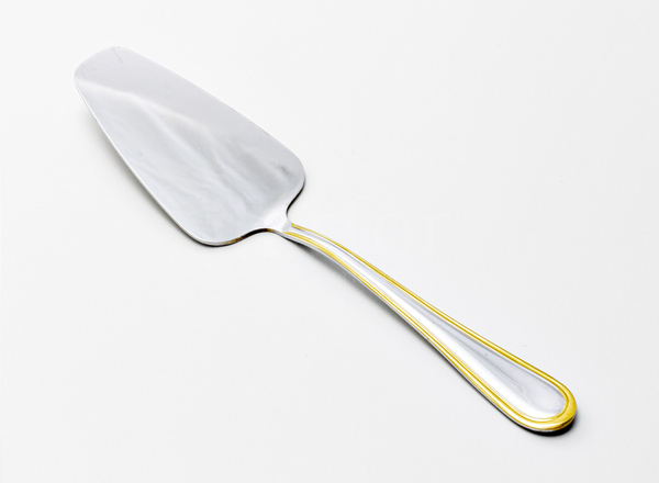 Flatware for cakes Rhapsody with decorative coating Cake shovel