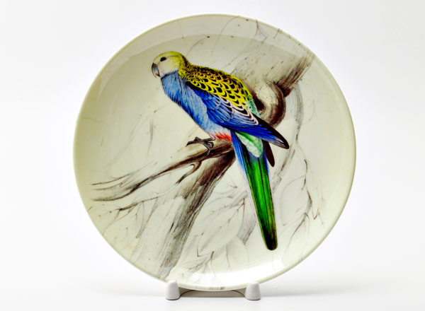 Decorative plate Lear Edward Pale-Headed Rosella