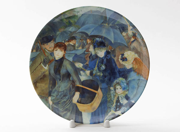 Decorative plate Renoir Pierre-Auguste Umbrellas