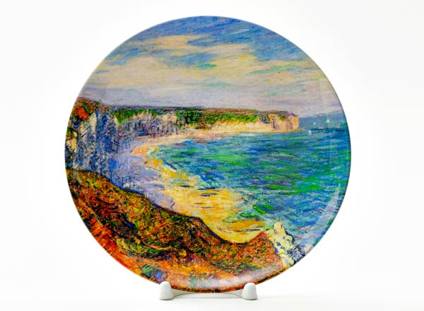 Декоративная тарелка Луазо Густав Скалы у Фекана в Нормандии