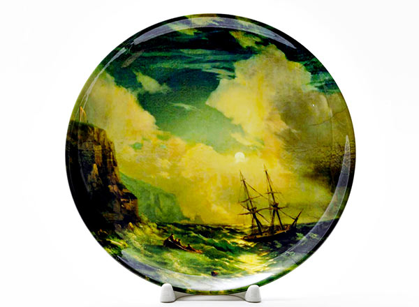 Decorative plate Aivazovsky Ivan Konstantinovich Seascape