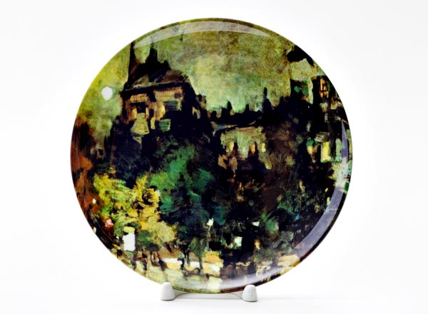 Декоративная тарелка Коровин Константин Алексеевич Париж после дождя