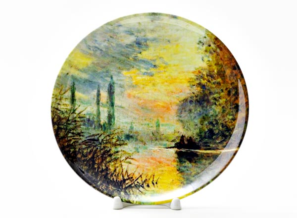 Decorative plate Oscar Claude Monet Evening in Argenteuil