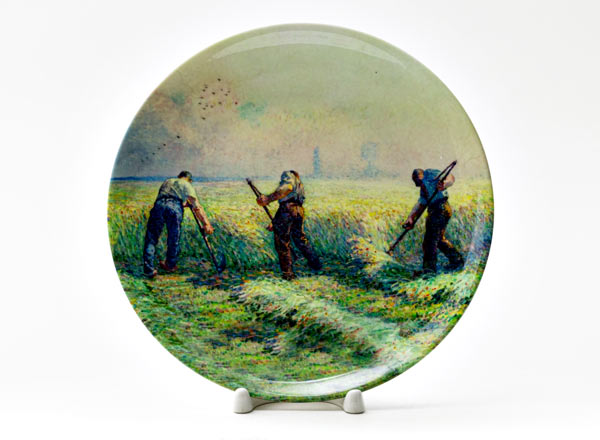 Decorative plate Lebasque Henri Mowers on the outskirts of Lanya