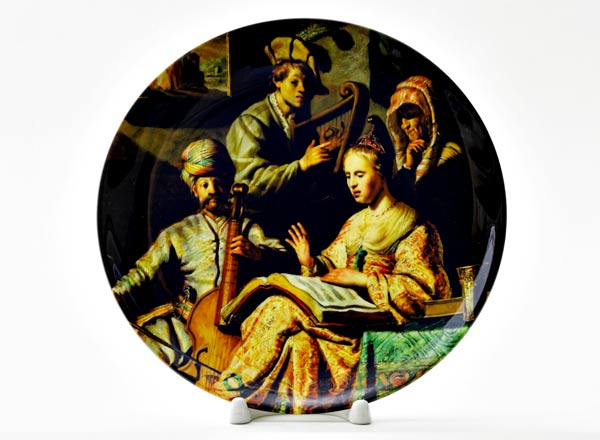 Декоративная тарелка Рембрандт Харменс ван Рейн Аллегория музыки