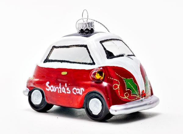 Елочная игрушка Автомобиль Деда Мороза