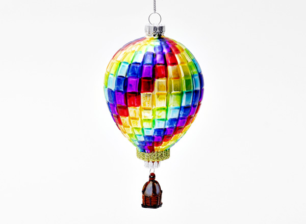 Елочная игрушка Воздушный шар разноцветный