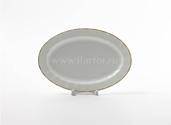 Dish/ platter oval Golden ribbon Bliss