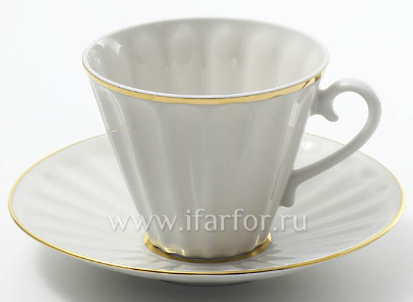 Чашка с блюдцем чайная Белоснежка Лучистая
