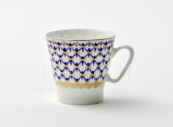 Cup and saucer Cobalt net Black coffee
