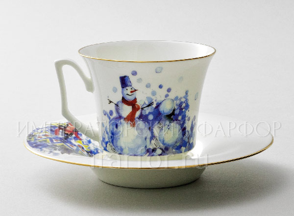 Cup and saucer tea Four Seasons of Love Winter 6 Julia