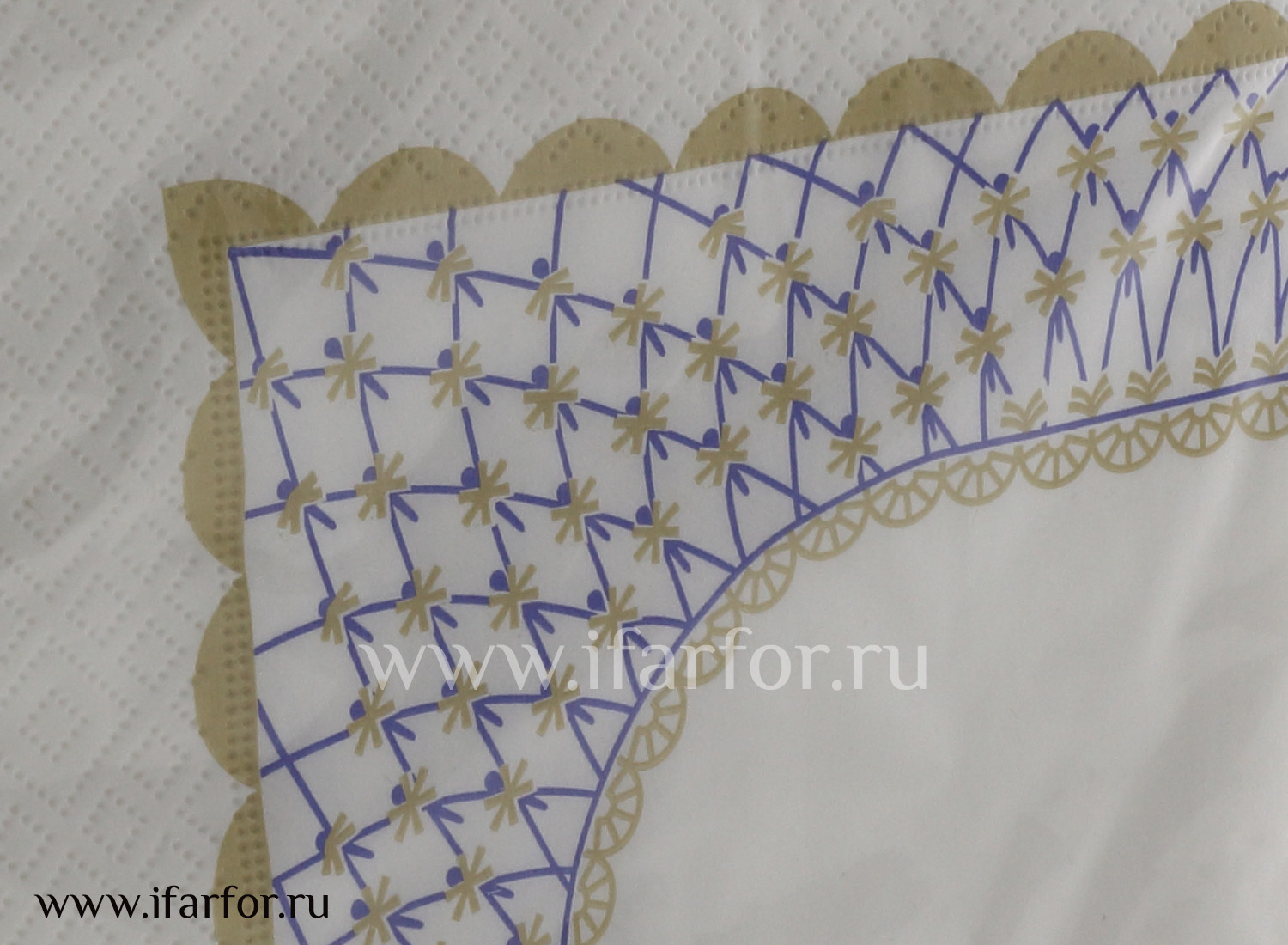 Набор салфеток бумажных 33*3*020  Кобальтовая сетка