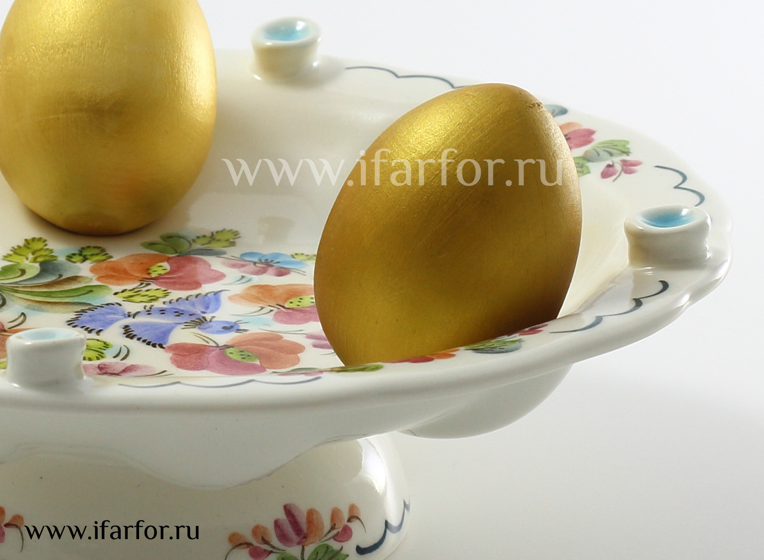 Тарелка пасхальная для яиц «Велик день (свечки)»