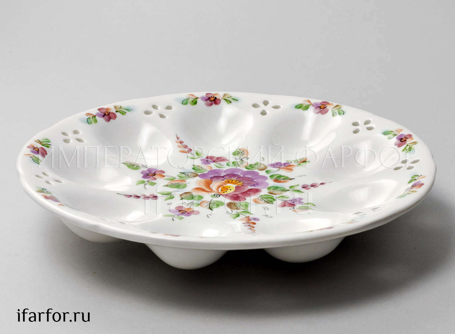 Тарелка пасхальная для яиц «Степные цветы»