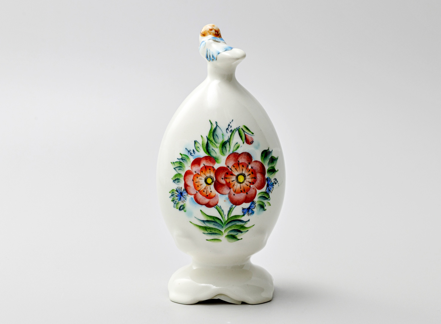 Яйцо пасхальное сувенирное «Маки 1 с ангелом»