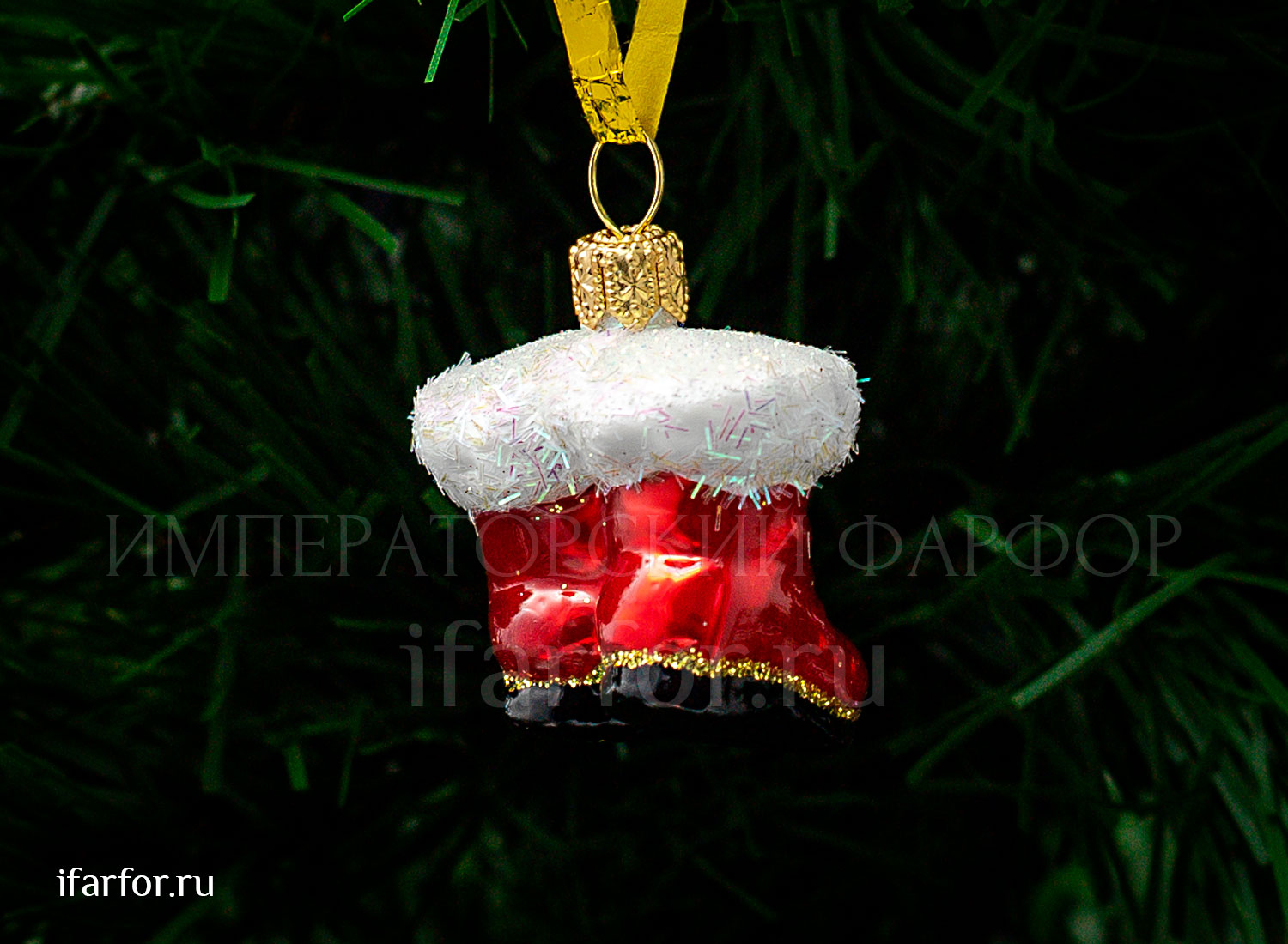 Елочная игрушка «Рождественские сапожки»