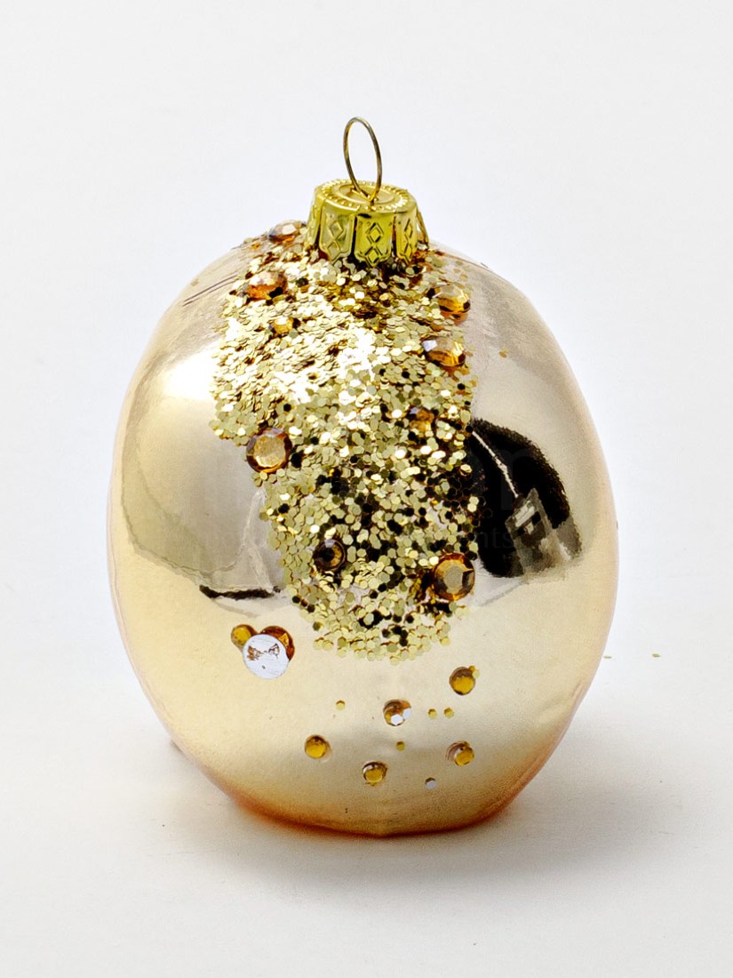 Елочная игрушка «Череп» Форма: Череп. Стекло. 85 x 85 x 90 мм.