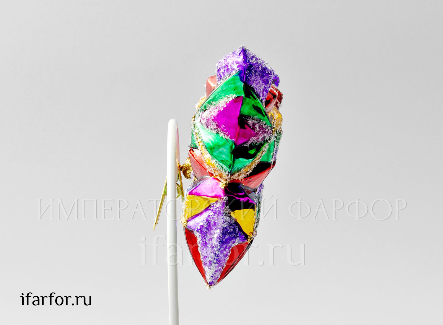 Елочная игрушка «Космическая бабочка на прищепке»