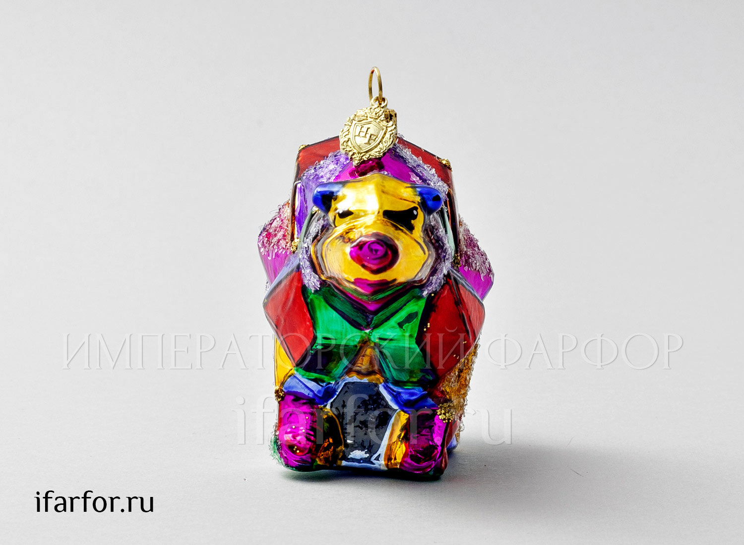 Елочная игрушка в подарочной коробке «Космический медведь»