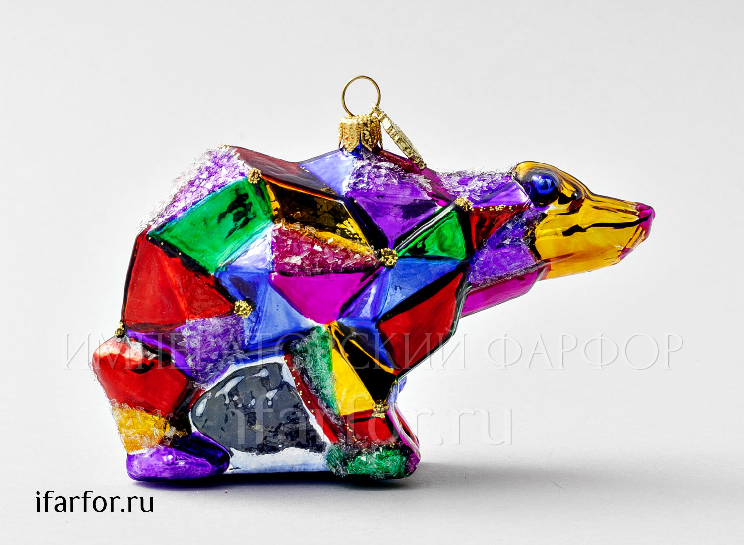 Елочная игрушка в подарочной коробке «Космический медведь»