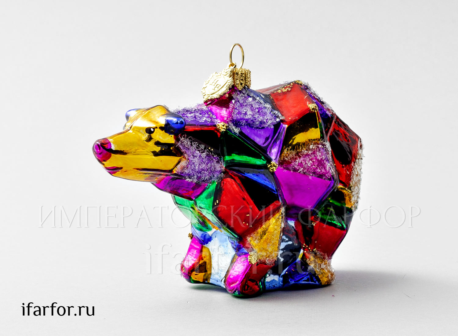 Елочная игрушка в подарочной коробке «Космический медведь»