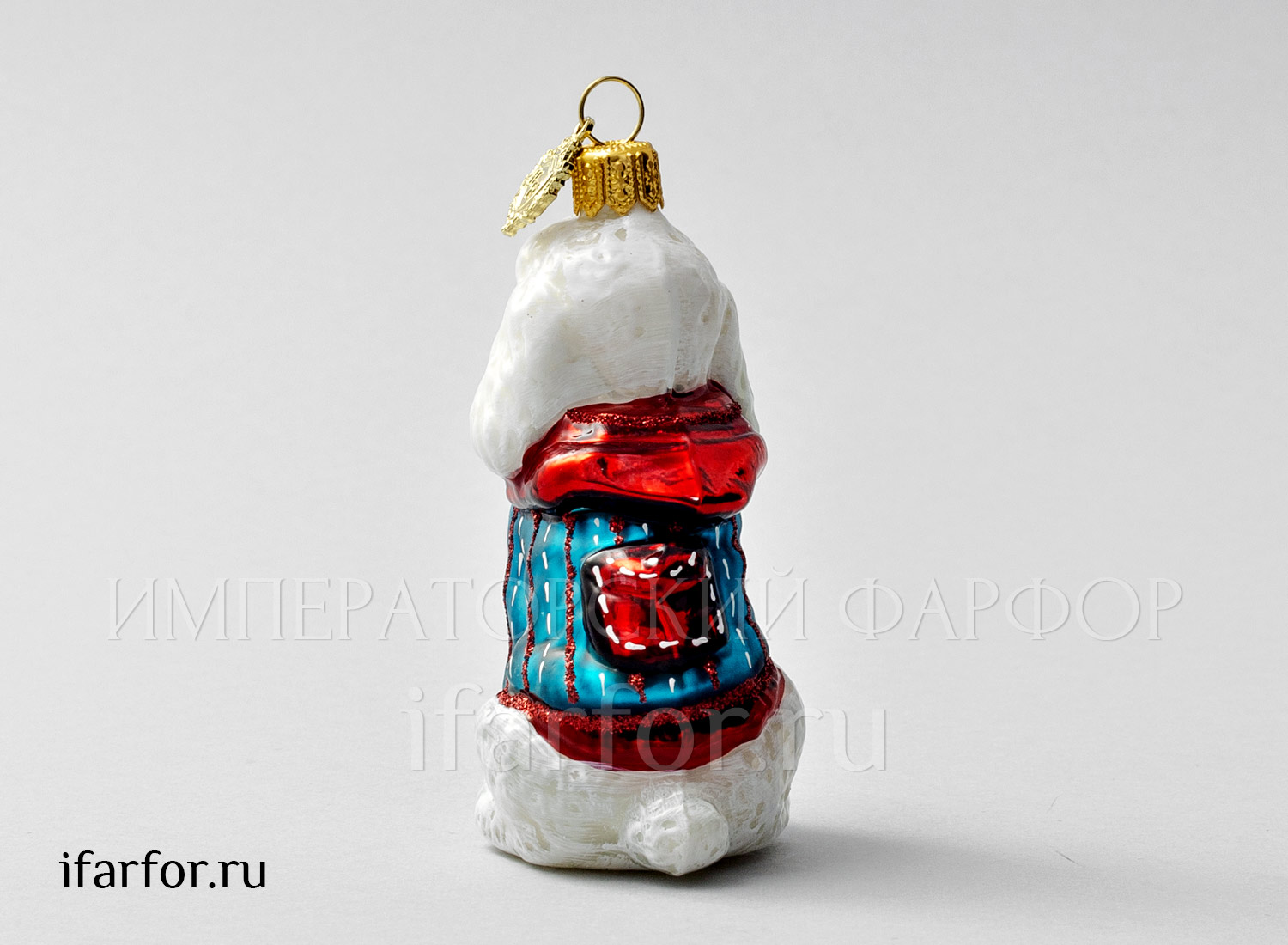 Елочная игрушка в подарочной коробке 210х130мм «Пудель»