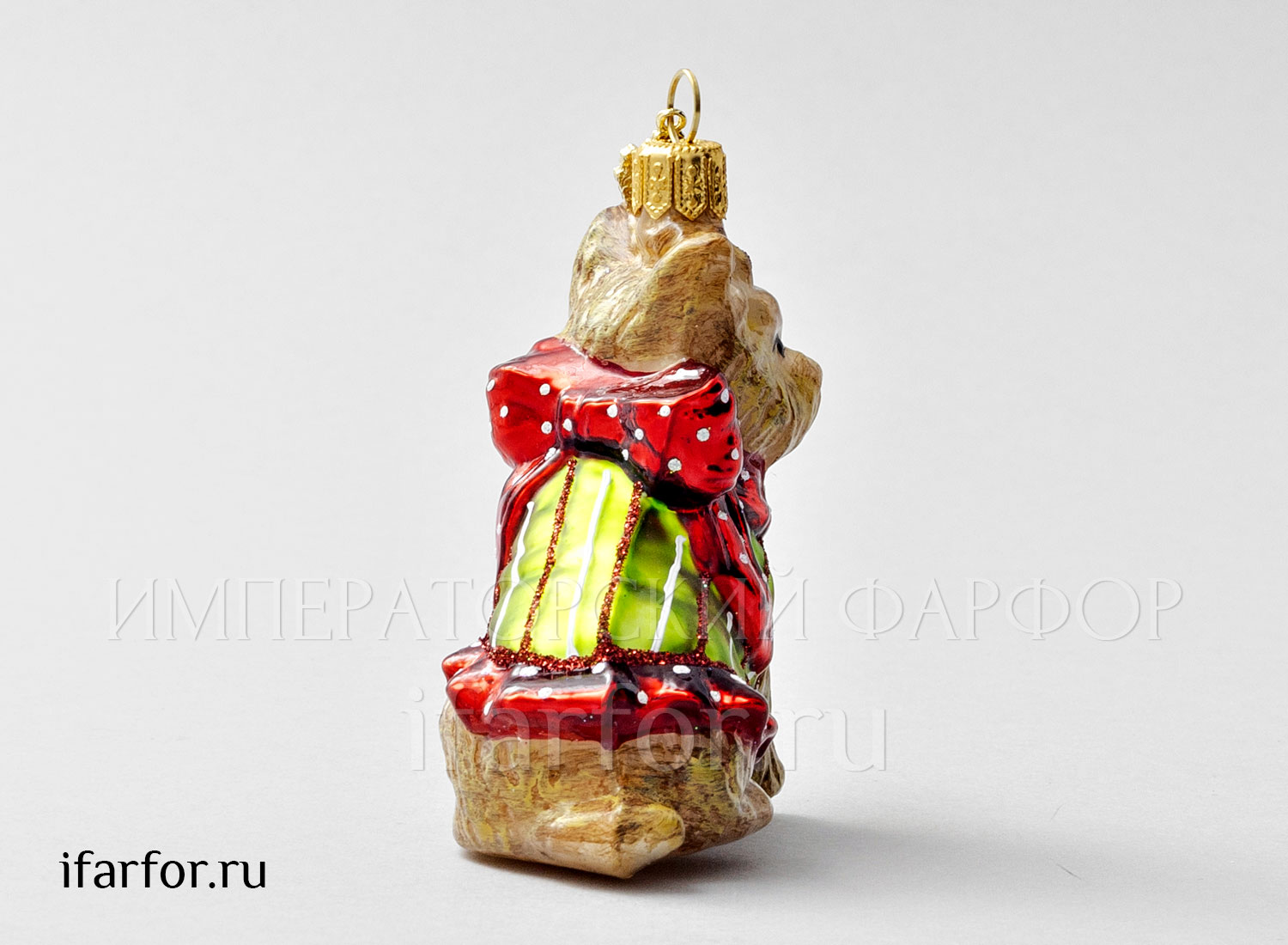 Елочная игрушка в подарочной коробке 210х130мм «Йоркширский терьер»