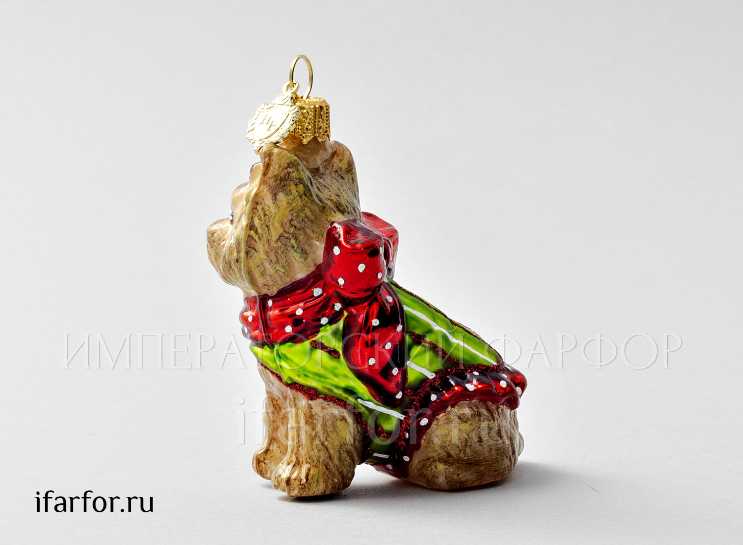 Елочная игрушка в подарочной коробке 210х130мм «Йоркширский терьер»