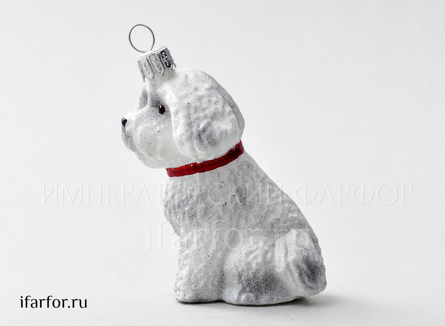 Елочная игрушка «Мальтийская болонка»