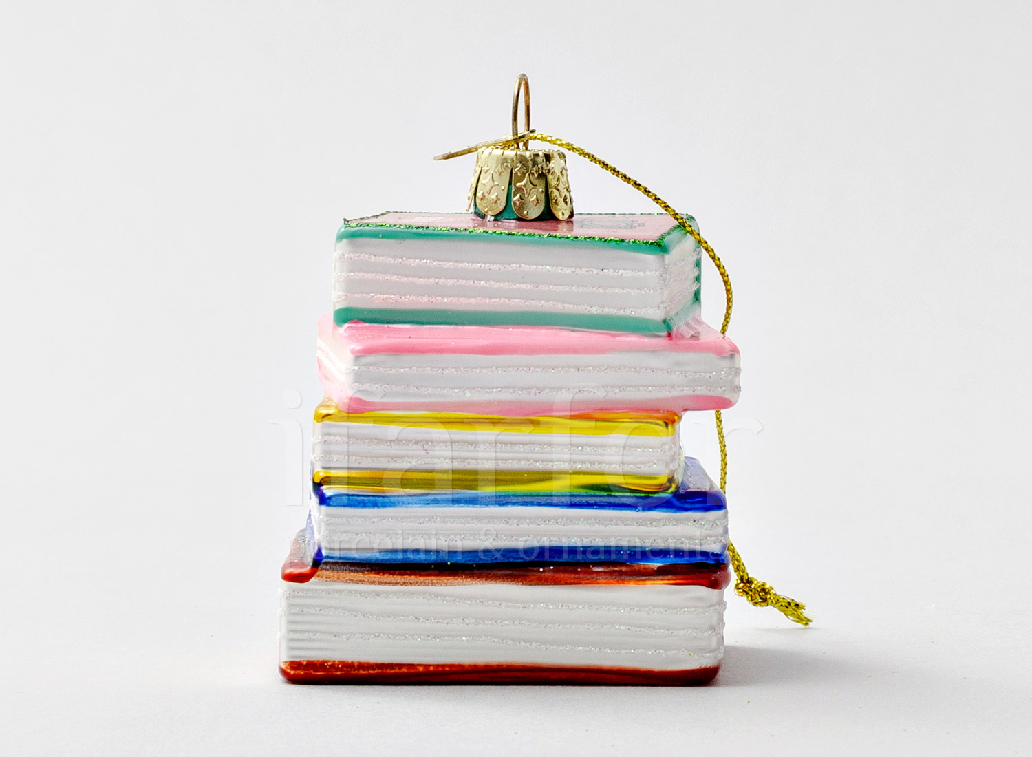 Елочная игрушка «Стопка книг»