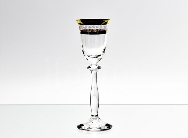 Liquor glass for vodka Gold leaf Angela