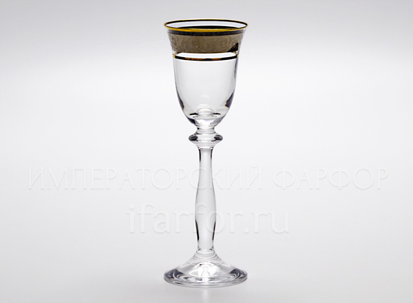 Liquor glass for vodka Floral ornament Angela