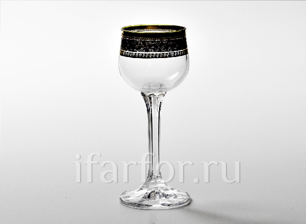 Liquor glass for vodka Floral ornament Diana