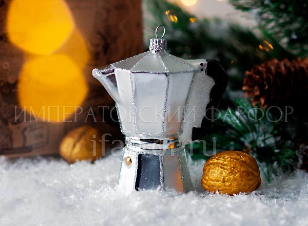 Елочная игрушка Кофеварка