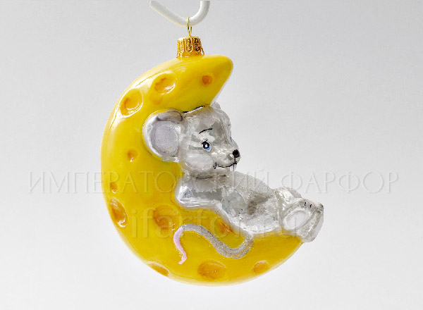 Christmas tree toy Mouse on cheesern