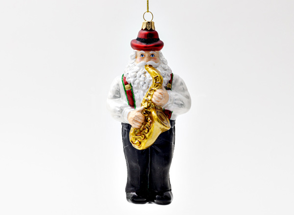 Christmas tree toy Santa Claus Saxophonist