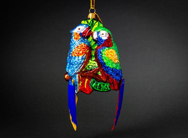 Christmas tree toy The couple parrot