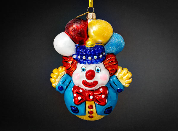 Christmas tree toy Clown with balloons