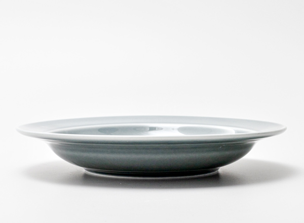 Plate deep Watercolor (dark grey)