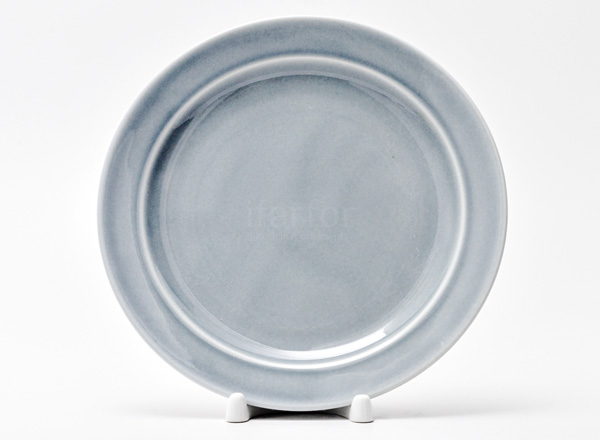 Plate shallow Watercolor (dark grey)