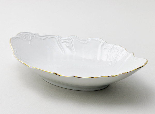 Dish/ platter for bread Bernadotte White Pattern Bernadotte
