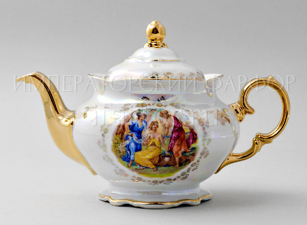 Teapot brewing Madonna Mother of Pearl Frederick Carlsbad