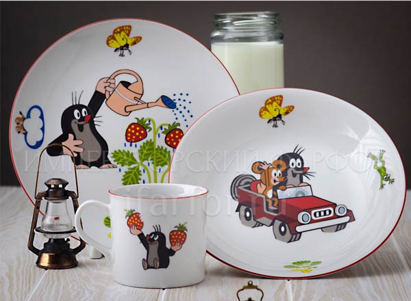 Set in a case for children in a gift box Mole and machine THUN