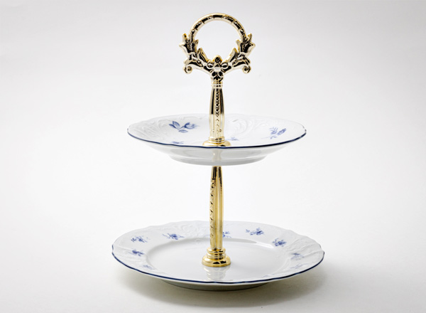 Этажерка двухъярусная Северное лето золотая ручка Бернадотт