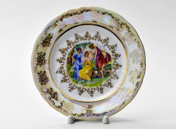 Plate dessert Madonna Mother of Pearl