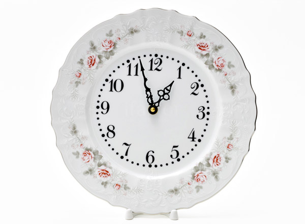 Часы круглые Бернадотт Серая роза платина Бернадотт