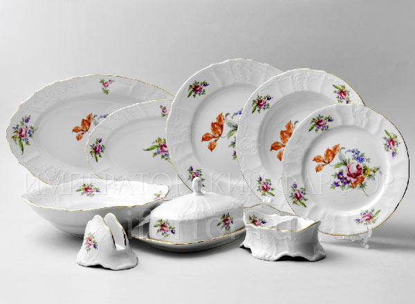 Table Set Bernadotte Meissen bouquet 6/25 Bernadotte