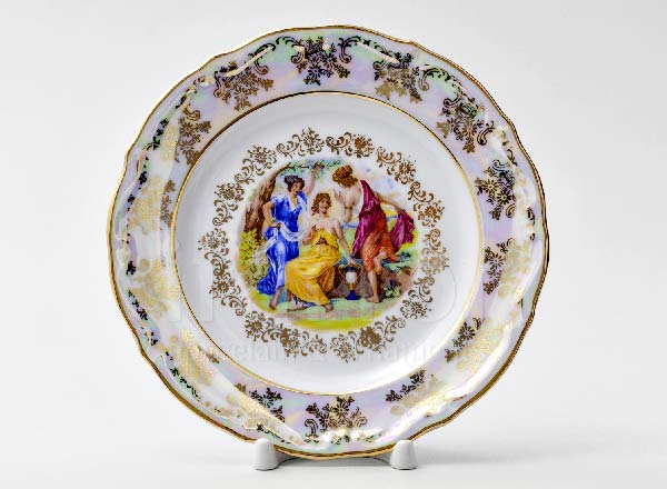 Plate dessert Madonna Mother of Pearl