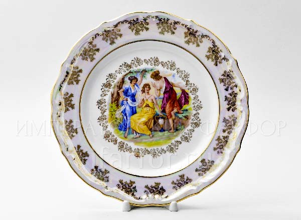 Plate flat Madonna Mother of Pearl